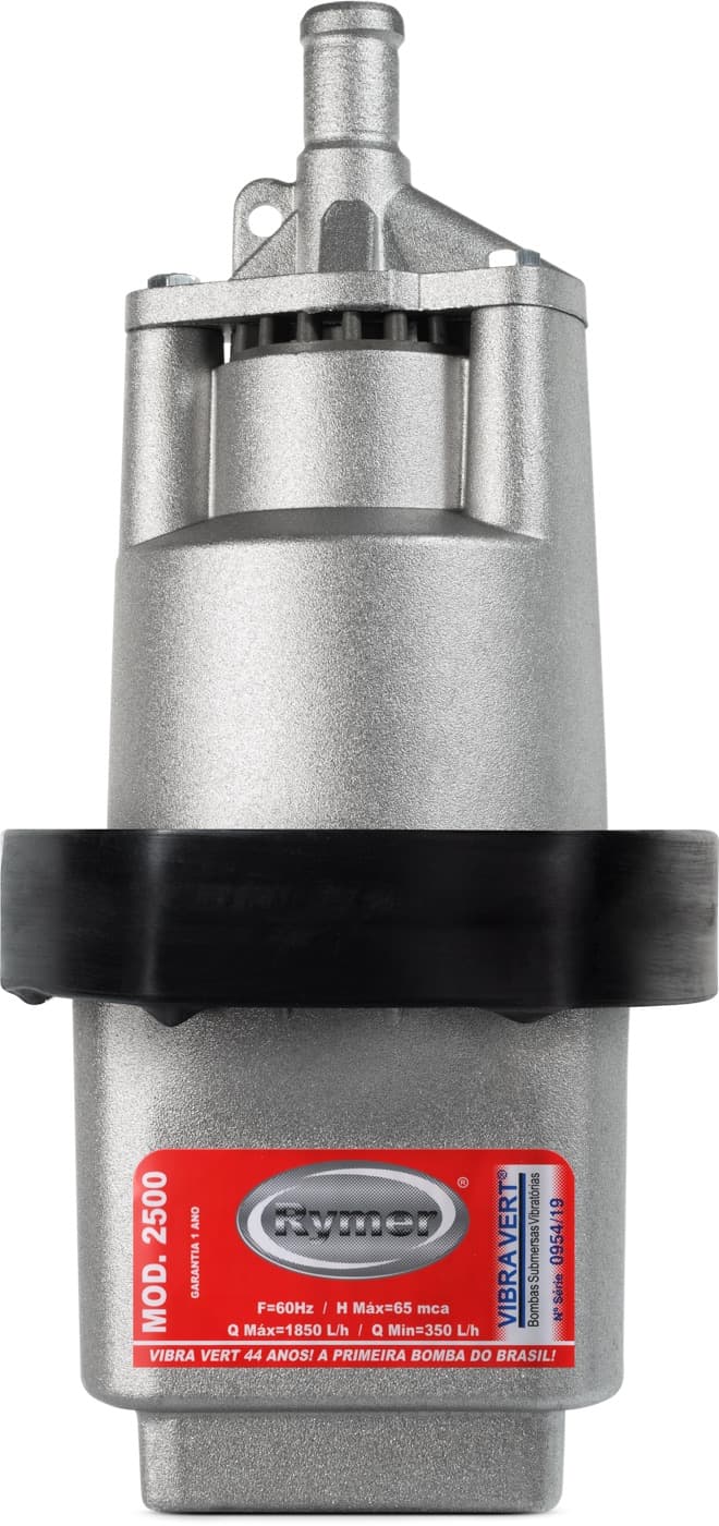 Bomba submersa vibratória Rymer 2500 com saia de proteção