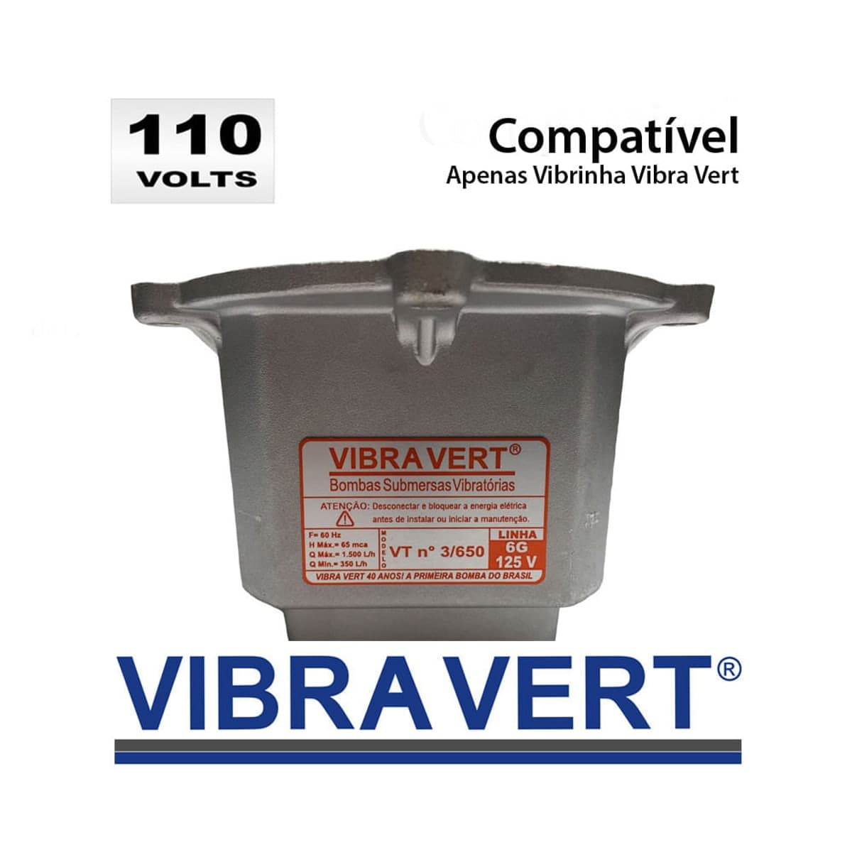 Caneca ou Motor que serve Bomba Submersa Vibratoria Modelo Vibrinha 110/127V