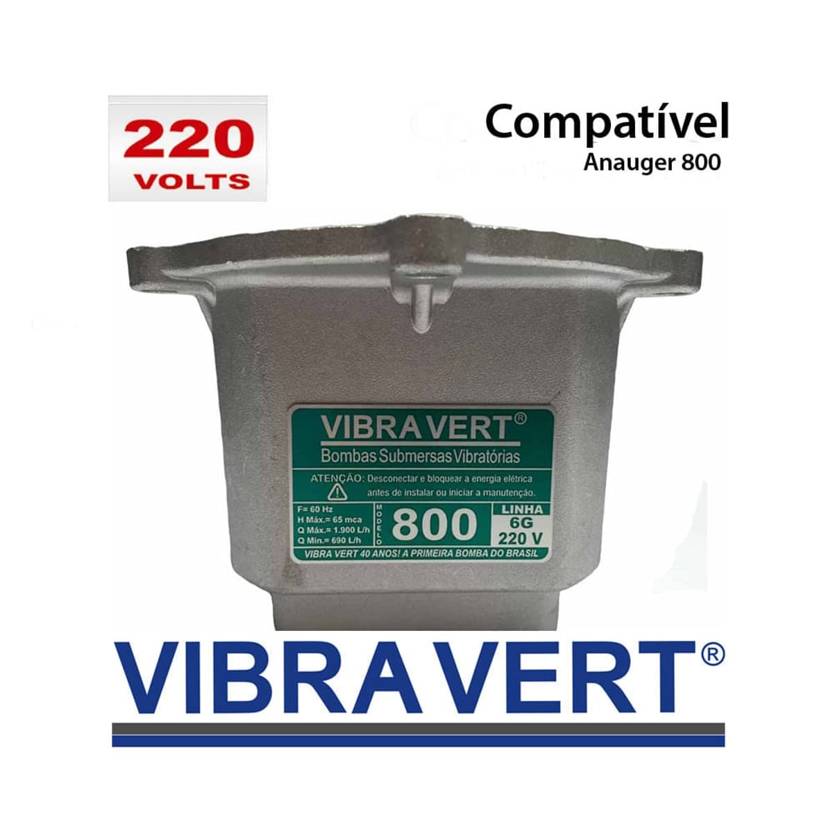 Caneca ou Motor que serve Bomba Submersa Vibratoria Modelo Vibra Vert 800 220V
