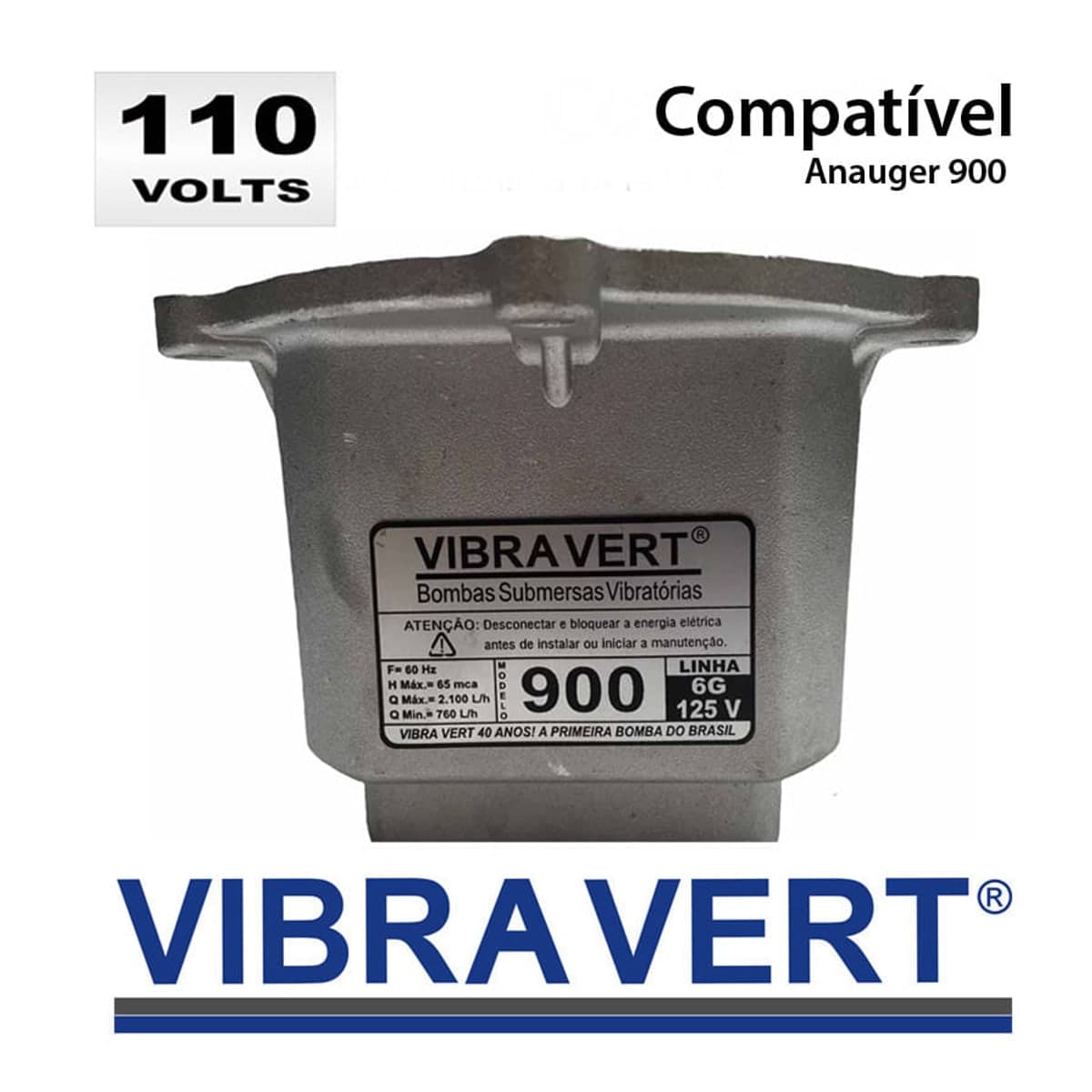 Caneca ou Motor que serve Bomba Submersa Vibratoria Modelo Vibra Vert 900 110/127V